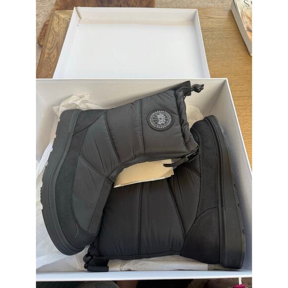 Canada Goose Cypress Fold-Down Puffer Boots Black Size 10 New in Box Snow Winter - Picture 9 of 12